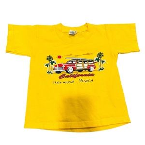 Vintage kids size XS California Hermosa beach t shirt